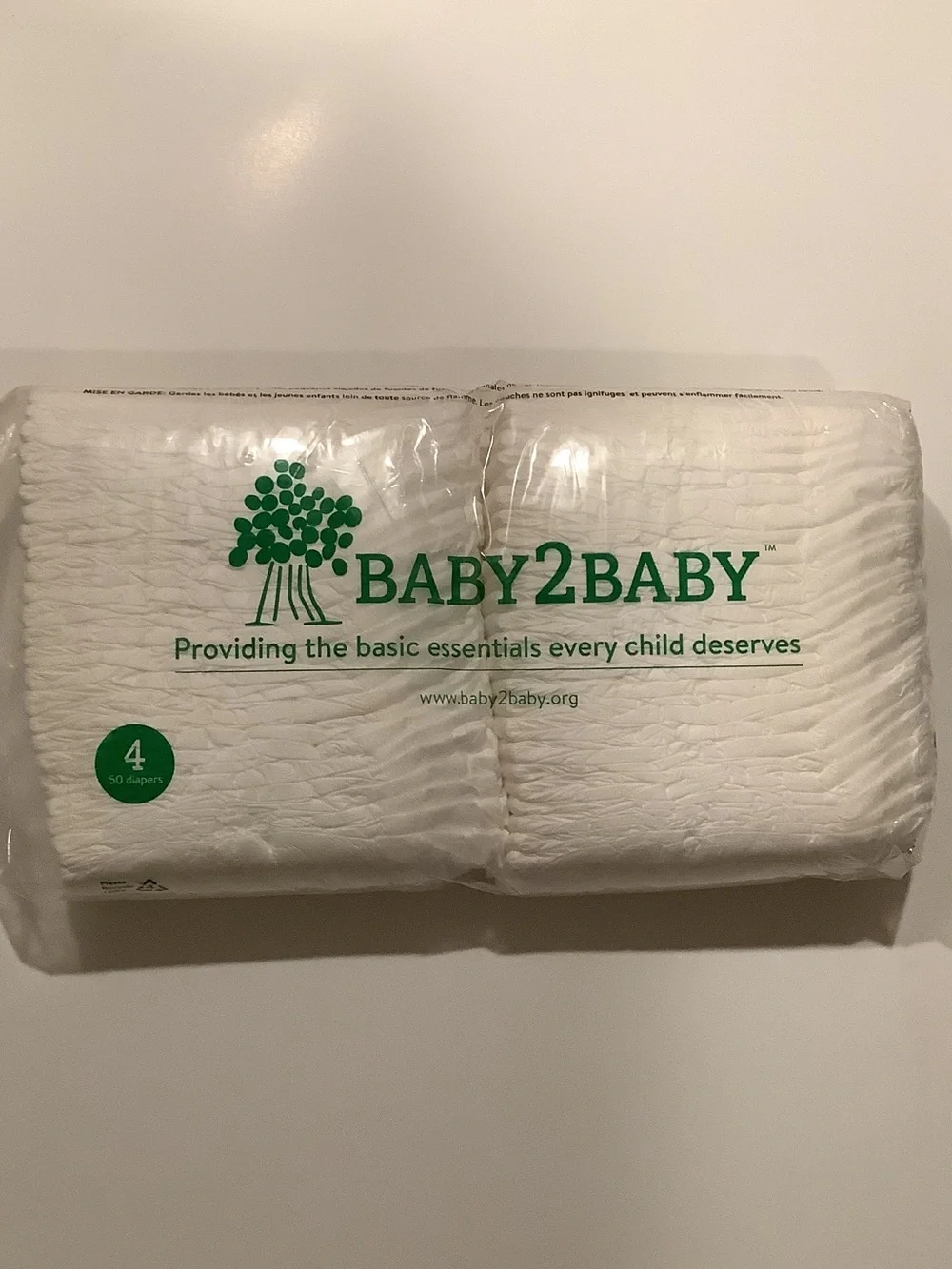 Baby2Baby White Diaper Covers - Pack of 50 (Size 4)